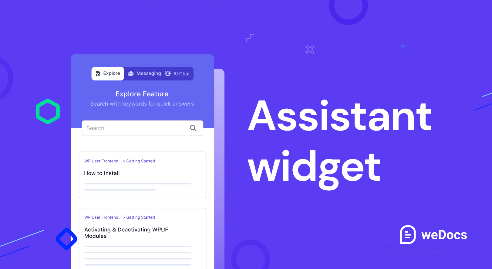 Widget assistente do plugin de documentos do WordPress