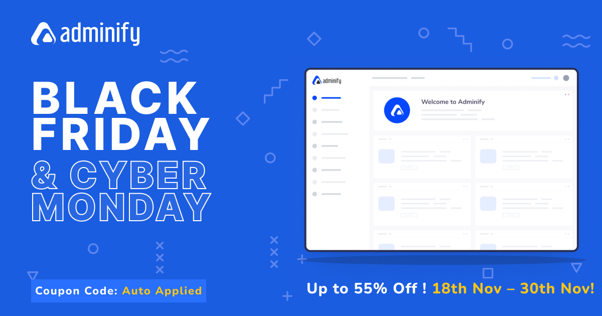 Wpadminify Blackfriday Cybermonday Banner'ı