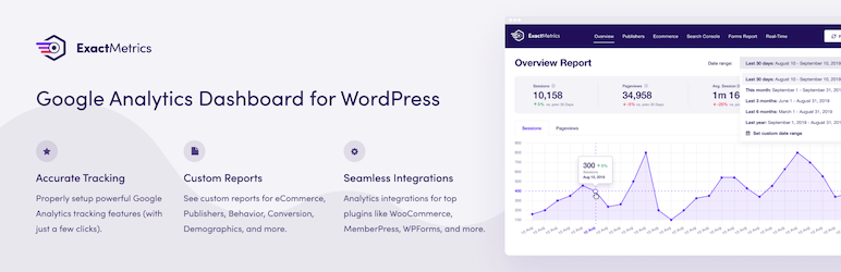 ExactMetrics – WordPress용 Google Analytics 대시보드(웹사이트 통계 플러그인)