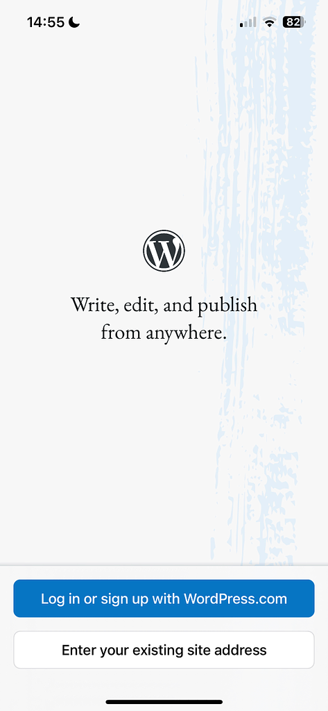 วิธีลงชื่อเข้าใช้แอพมือถือ WordPress