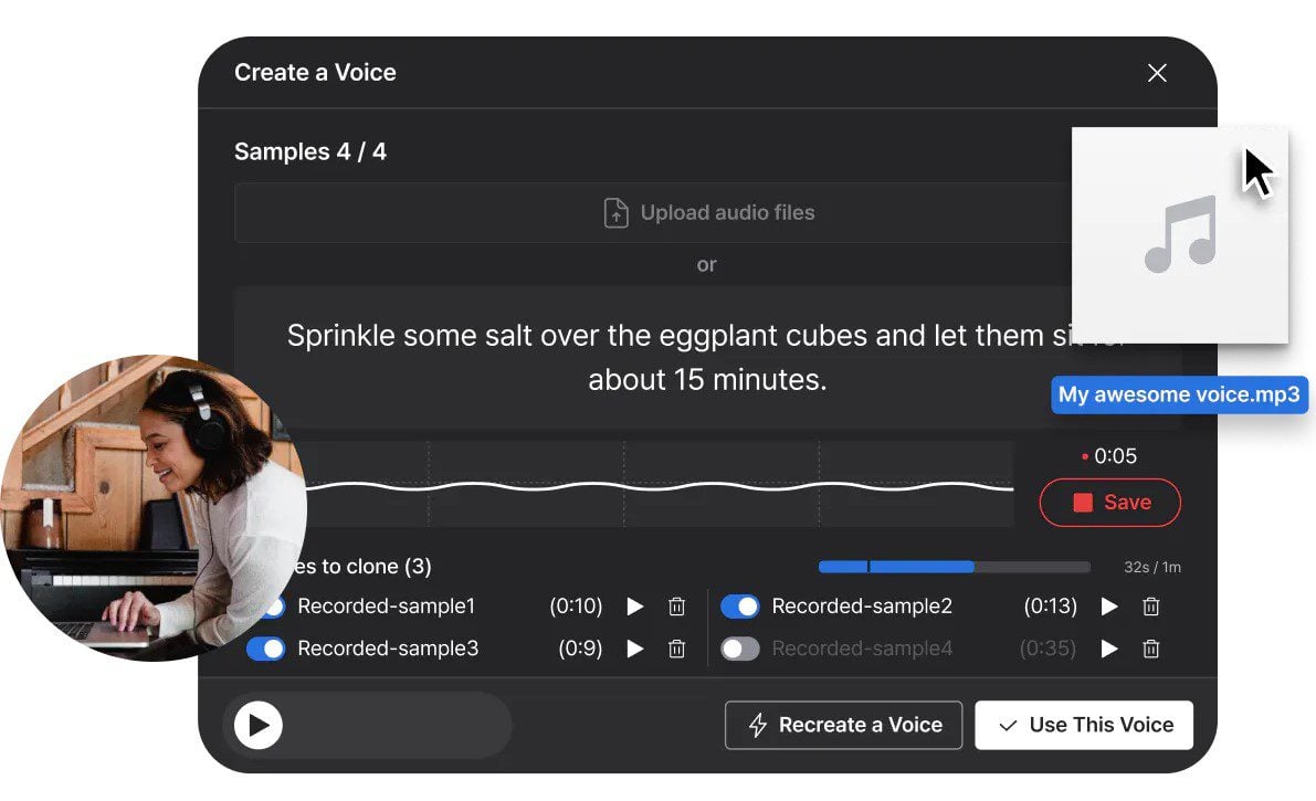 Tecnología Lovo AI Voice Cloner