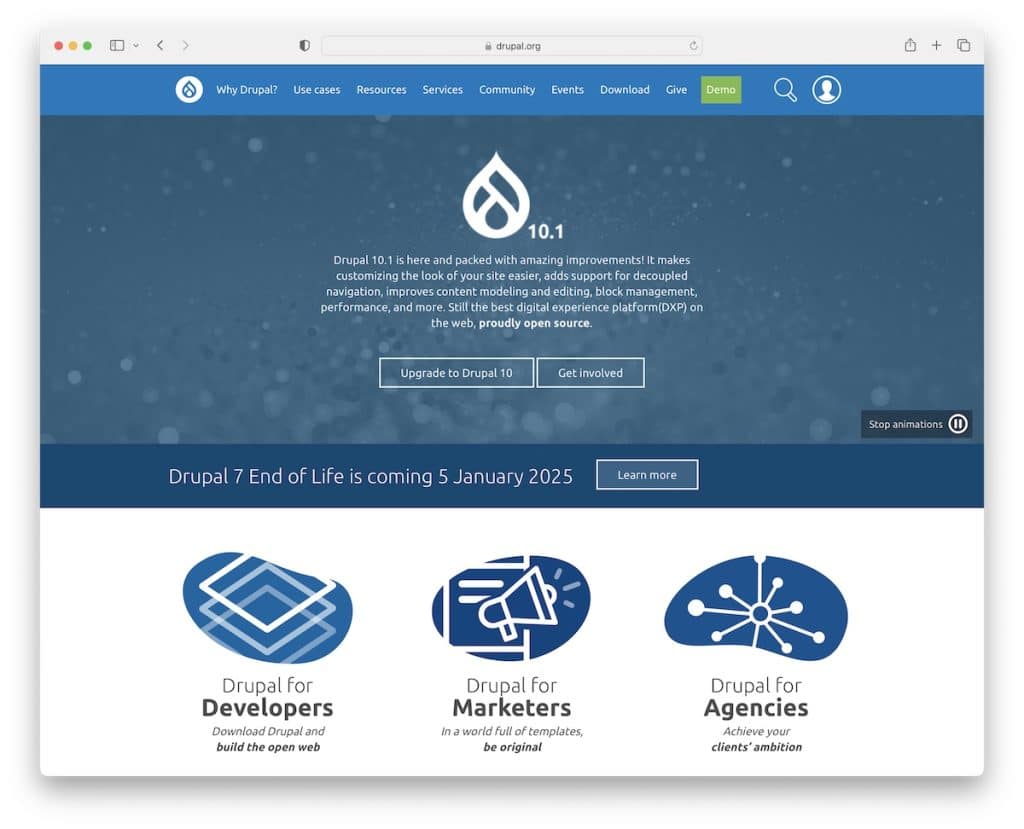 drupal open source cms