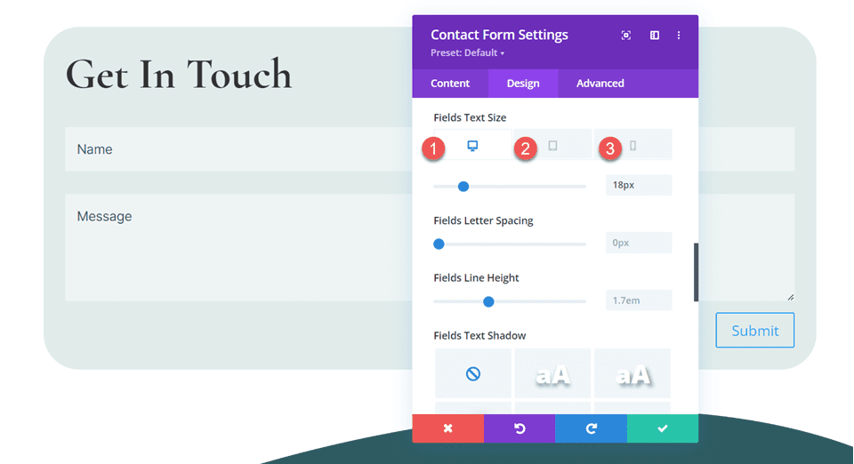 Divi inclut plusieurs adresses e-mail dans la taille du texte du module de formulaire de contact