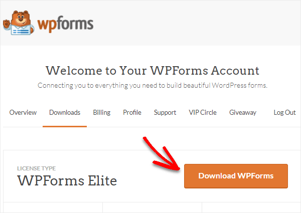 WPForms eklentisini indirin