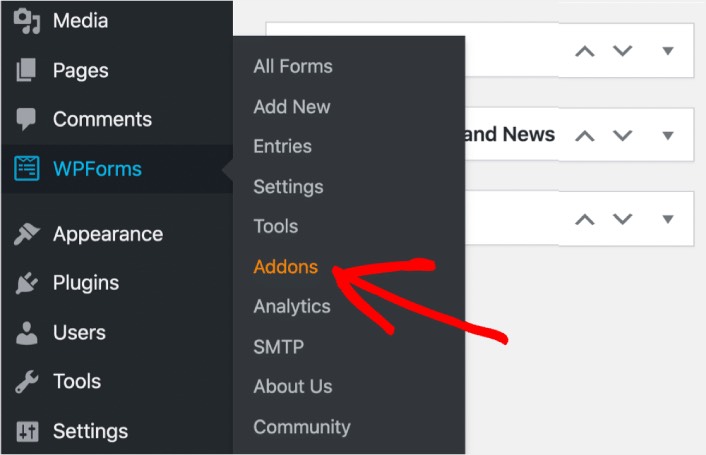 إضافات WPForms