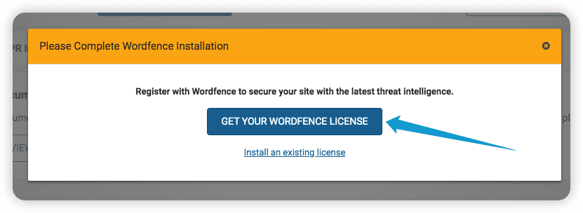 Obtenha a licença do WordFence – WordPress hackeado