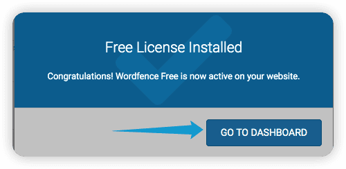 Wordfence-Lizenz installiert