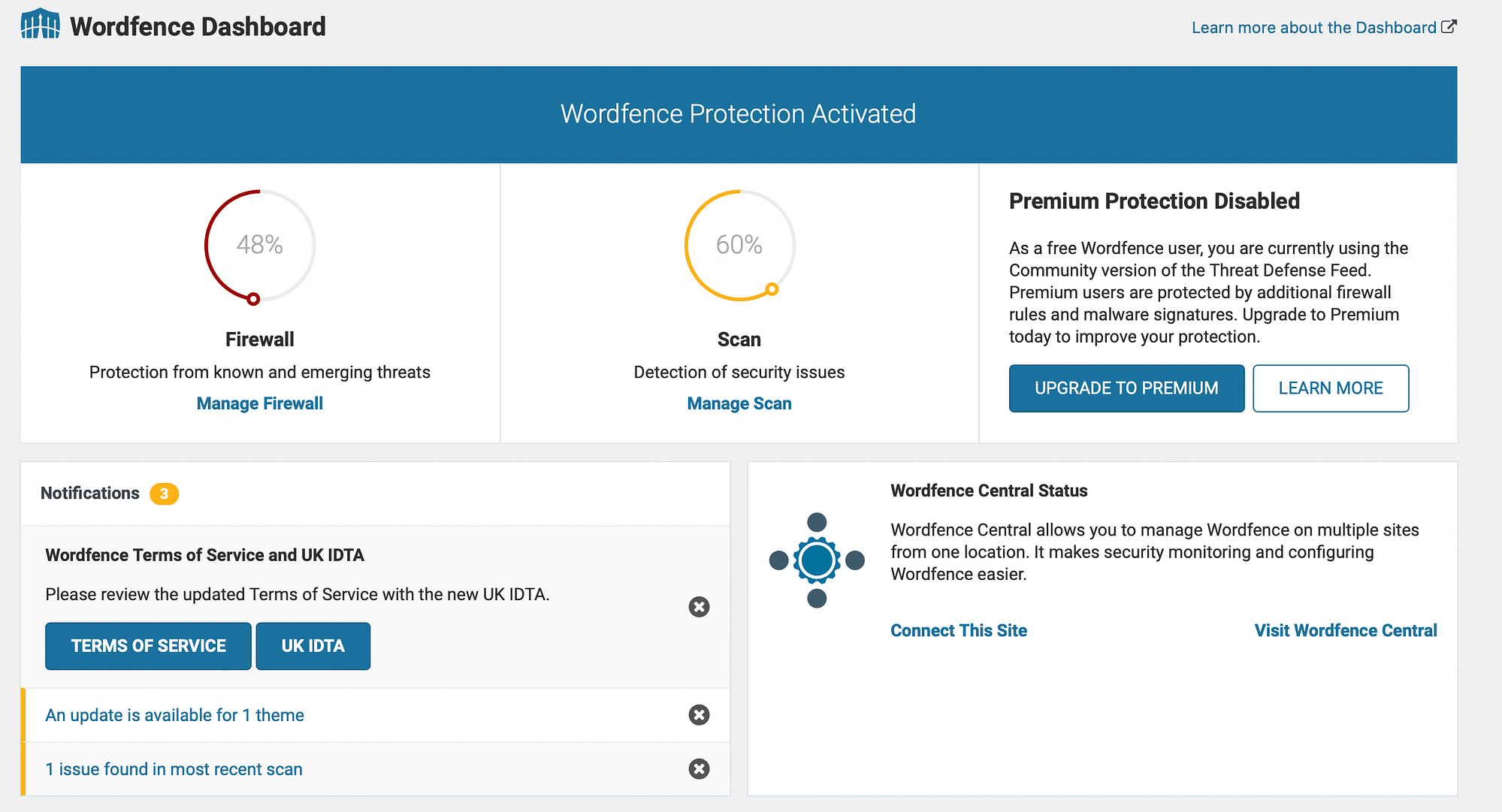 Wordfence против All-In-One WP Security: простота использования.