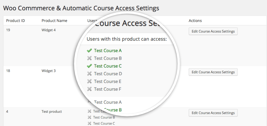 WP Courseware 自動設定