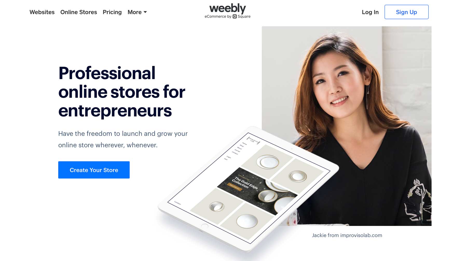 Weebly 最佳电子商务网站建设者