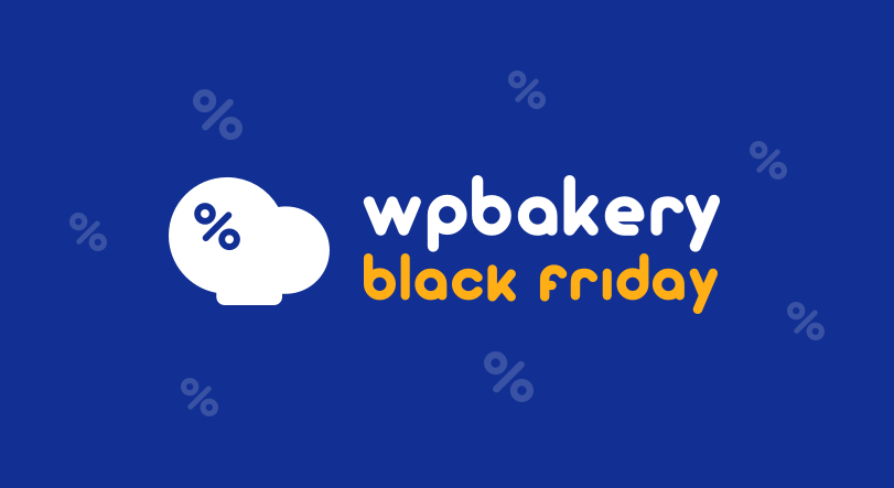 Banner promozionale del Black Friday 2023 di WPBakery