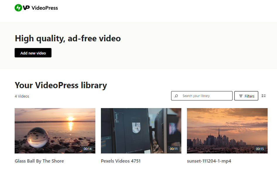 Jetpack VideoPress ช่วยให้คุณสามารถโฮสต์วิดีโอของคุณบนเซิร์ฟเวอร์ WordPress.com ระดับโลก แทนที่จะเป็นของคุณเอง