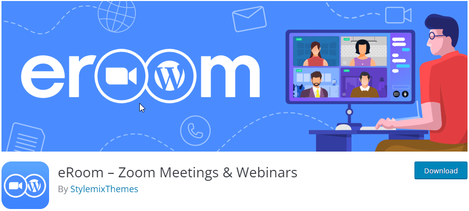 eRoom - ปลั๊กอิน Zoom Meetings & Webinars