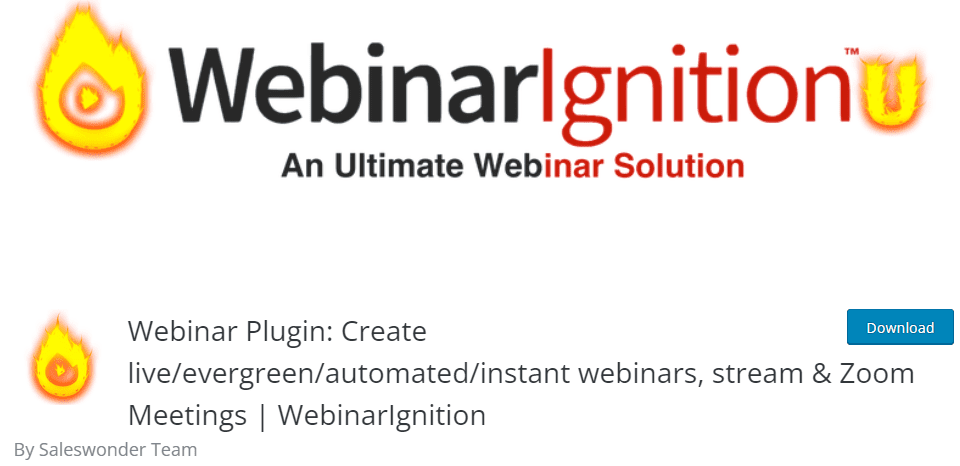 البرنامج المساعد WebinarIgnition