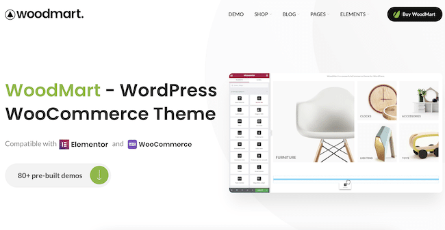 موضوع WoodMart WordPress لـ WooCommerce