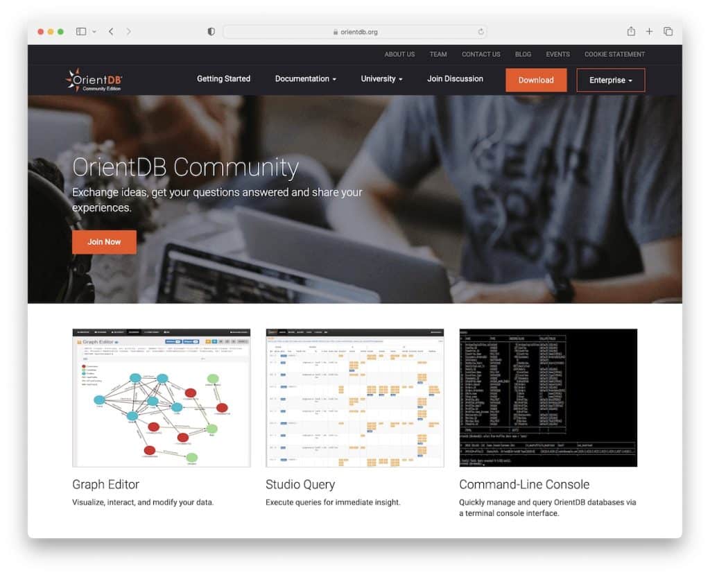 orientdb ซอฟต์แวร์ฐานข้อมูลโอเพ่นซอร์ส