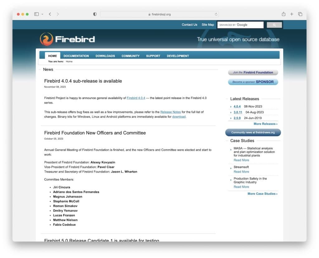 Firebird Open-Source-Datenbanksoftware