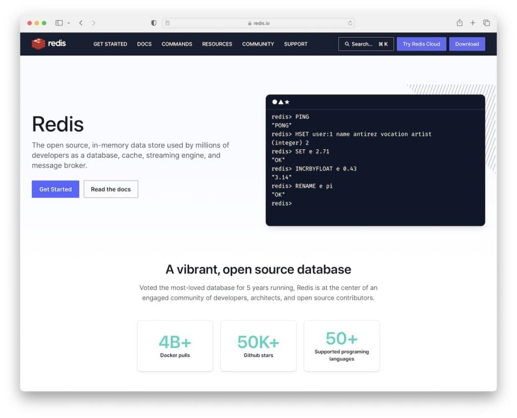 Redis ซอฟต์แวร์ฐานข้อมูลโอเพ่นซอร์ส