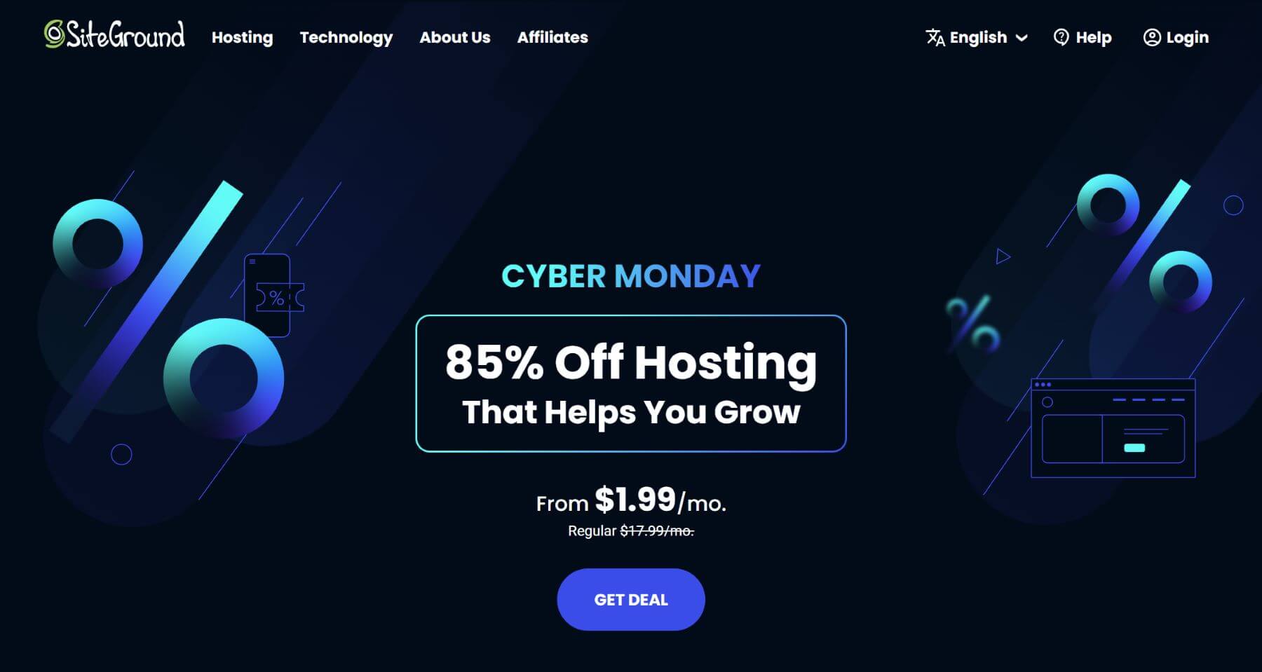 Hospedagem de site na Cyber ​​​​Monday