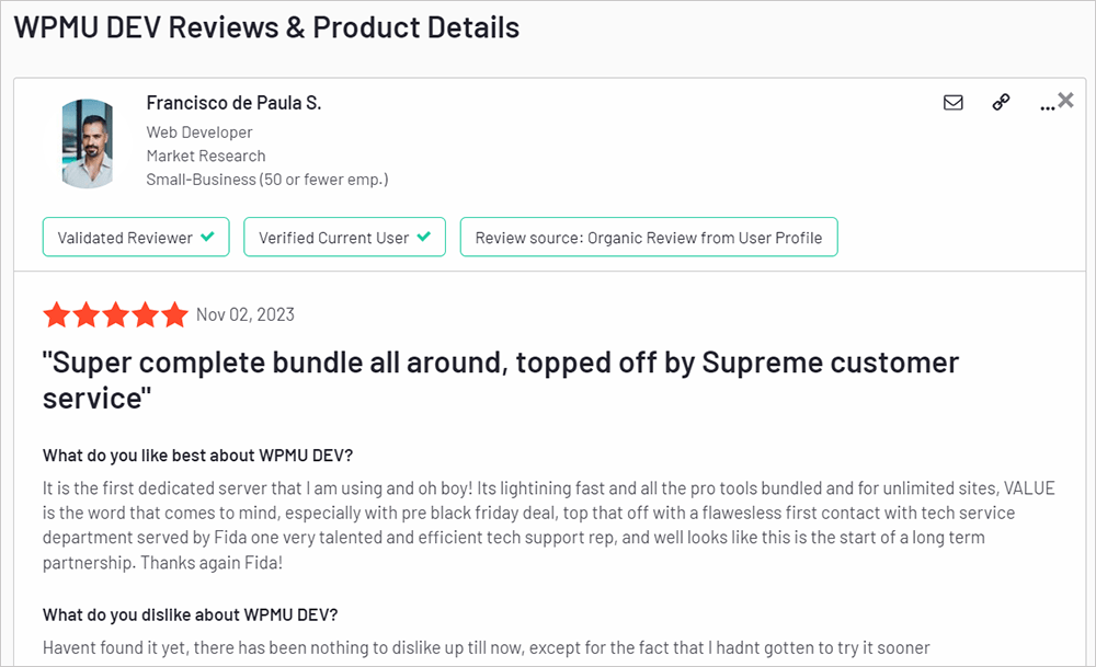 Dukungan WPMU DEV - Ulasan Pelanggan