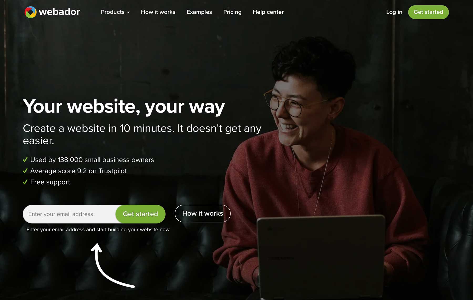 Creator de site-uri web gratuit Webador