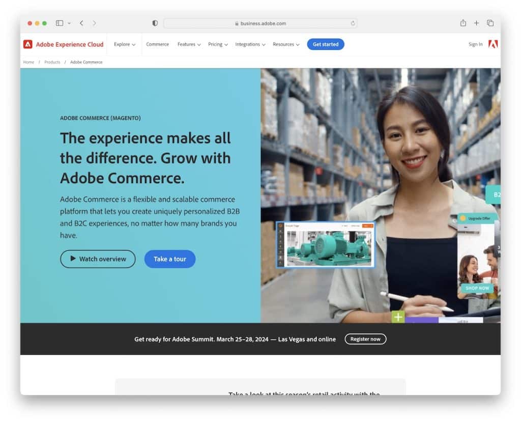 用于 SEO 的 adobe commerce cms