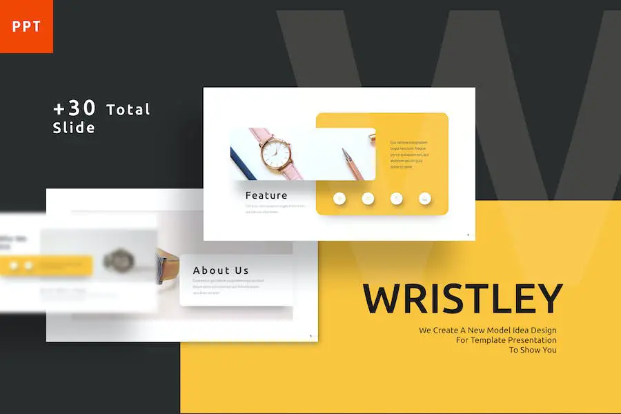 Wristley - modelo elegante do PowerPoint -