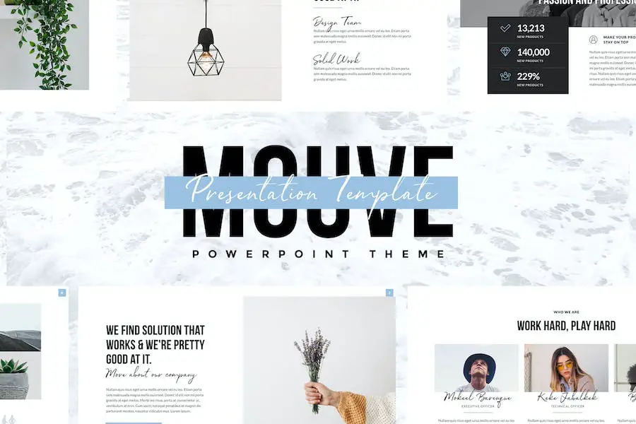 MOUVE — elegancki szablon Powerpoint —