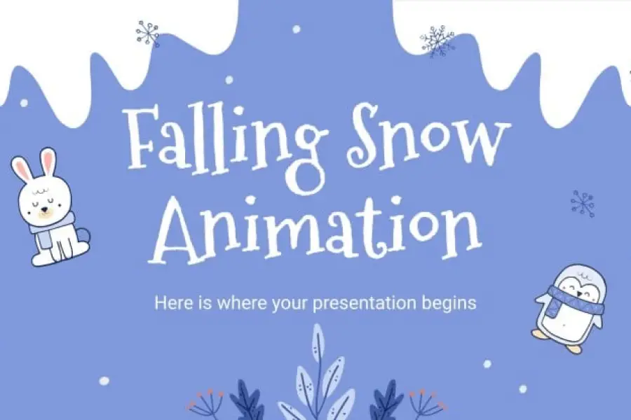 Animation de chutes de neige -