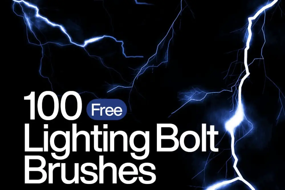 100 pennelli per Photoshop Lightning Bolt -