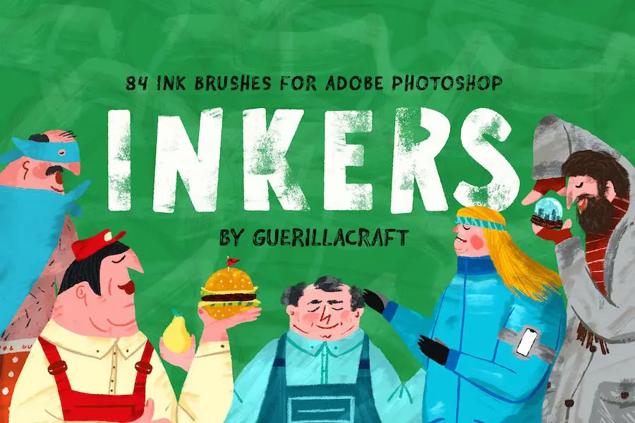 Pinceaux Inkers pour Adobe Photoshop -