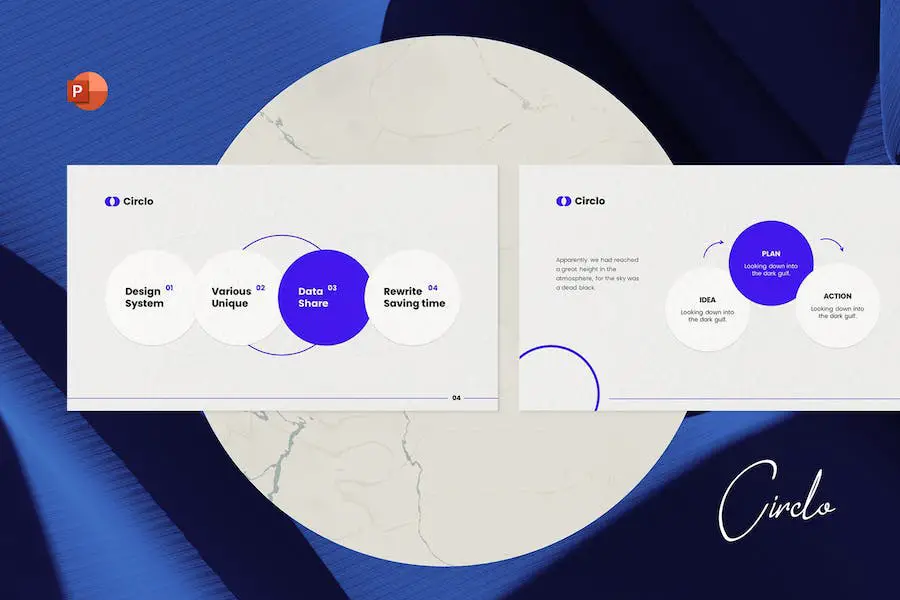 Circulo - Plantilla animada de PowerPoint -