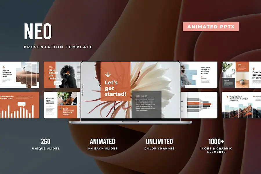 Plantilla Neo animada de PowerPoint -