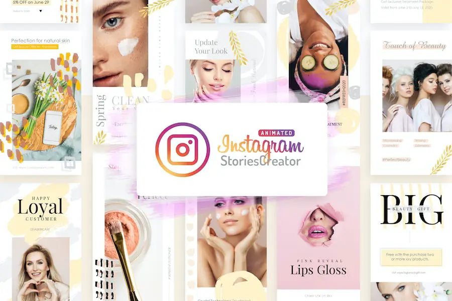 ผู้สร้างเรื่องราว Instagram แบบเคลื่อนไหว - Powerpoint V1 -