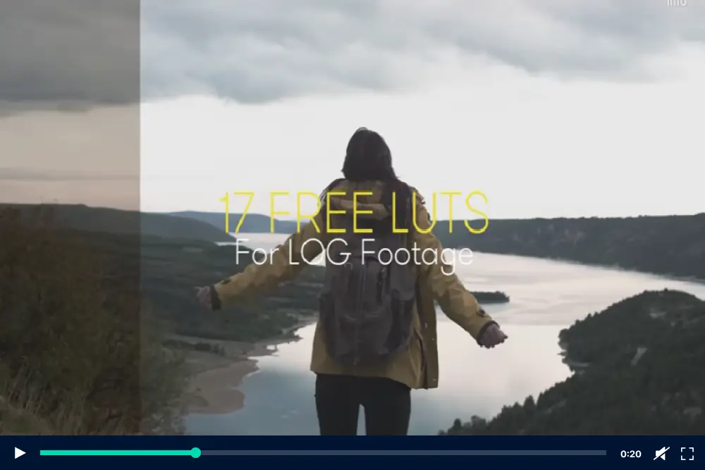 Usando os 17 LUTs gratuitos para filmagens LOG -