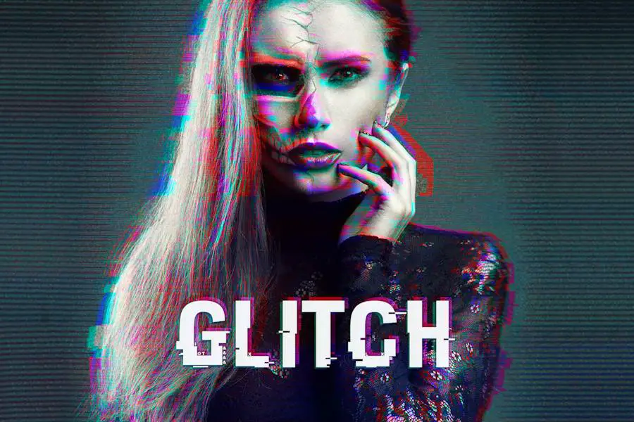 Action Photoshop Glitch -