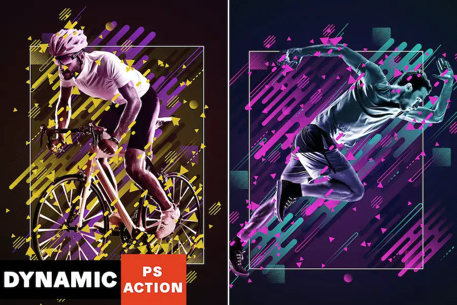 Action Photoshop dynamique -