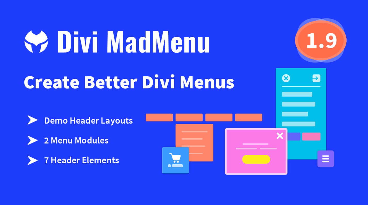 Divi MadMenu – 標題與選單建立工具