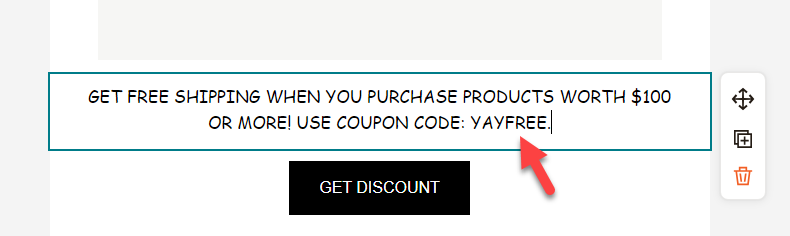 Campanie YAYFREE - woocommerce trimite cupon prin email