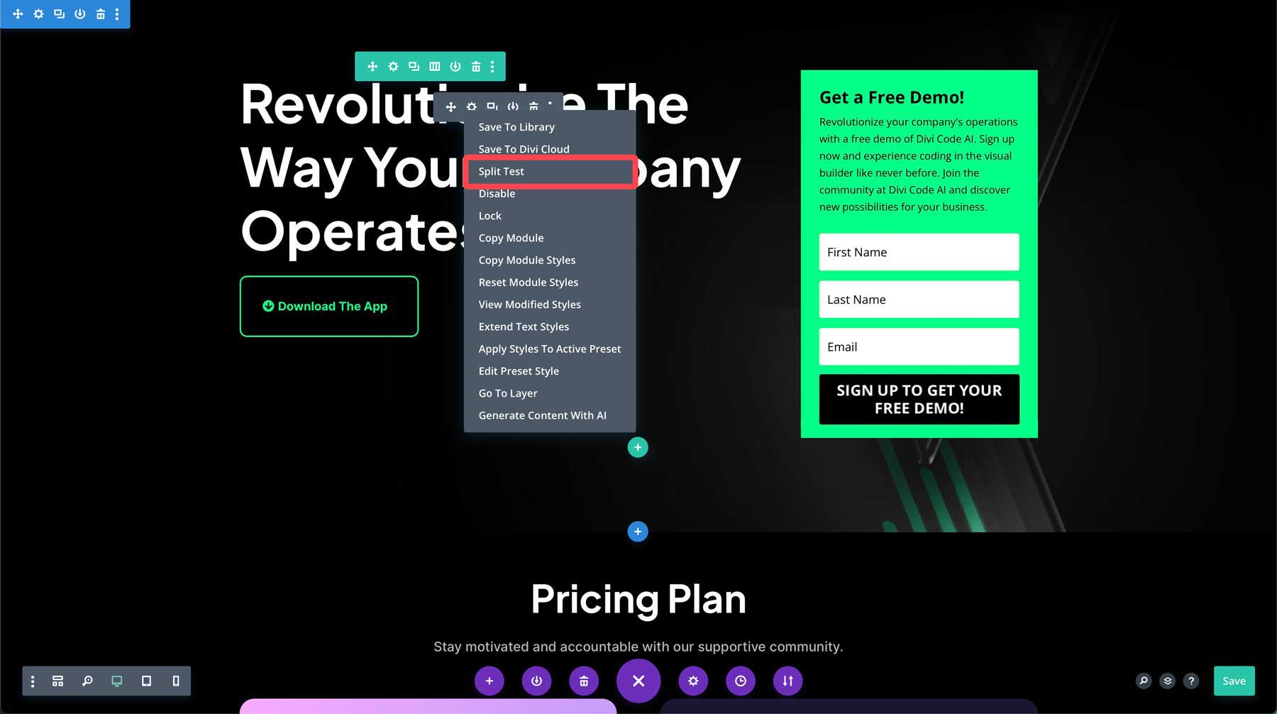 Сплит-тестирование Divi Leads