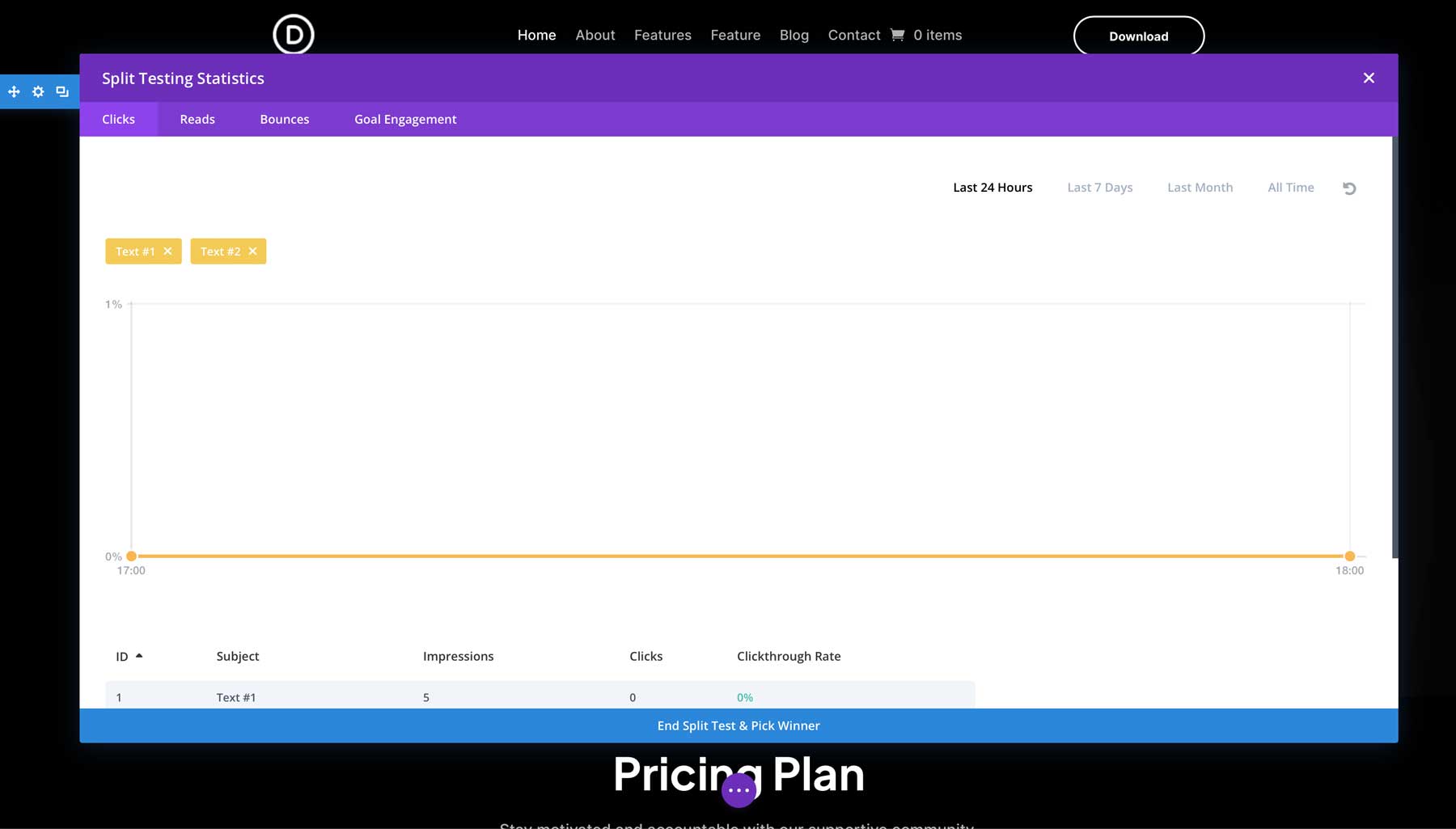 целевая страница Divi с высокой конверсией