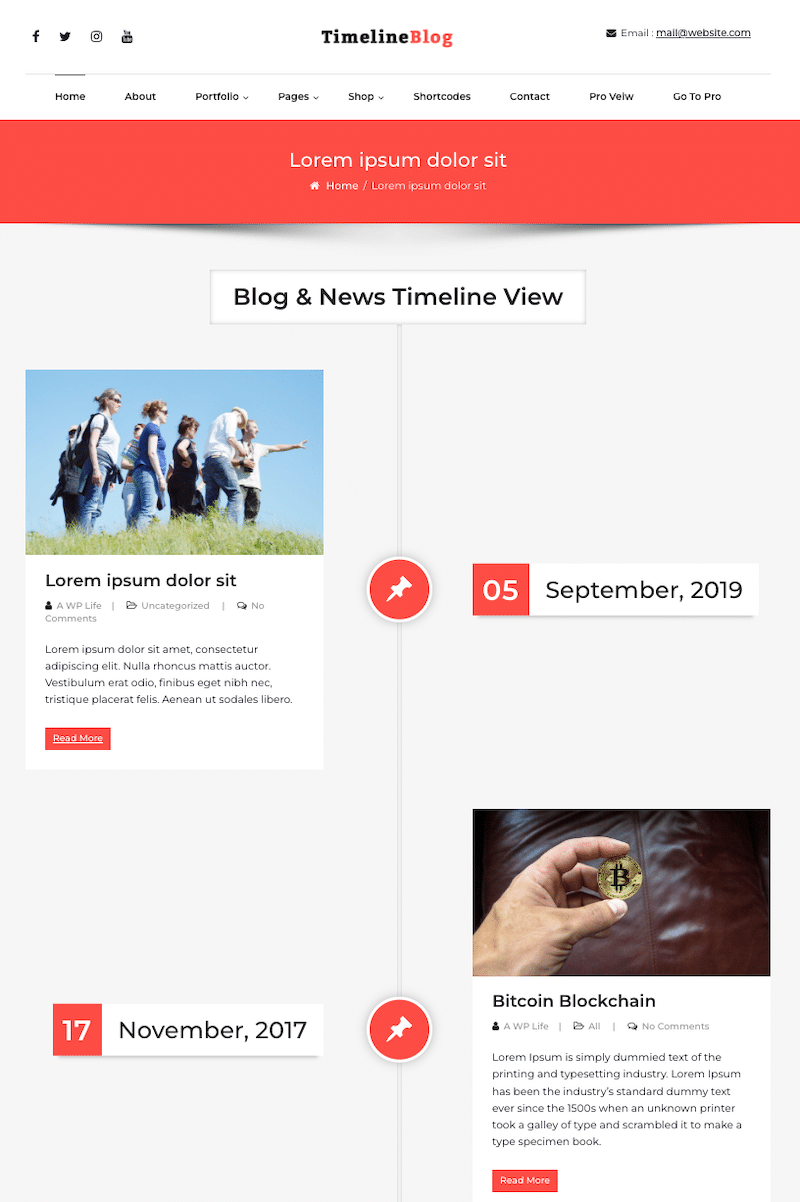 Timeline demo - Sursa: TimelineBlog