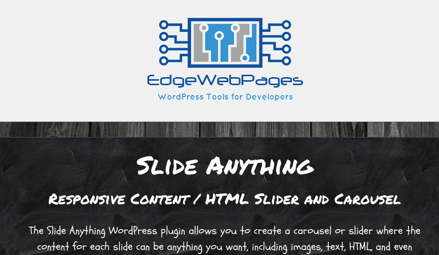 Slide Anything WordPress プラグイン