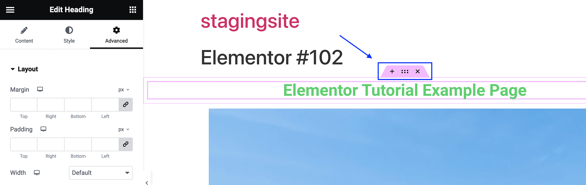 コンテナに関するElementorのチュートリアル。