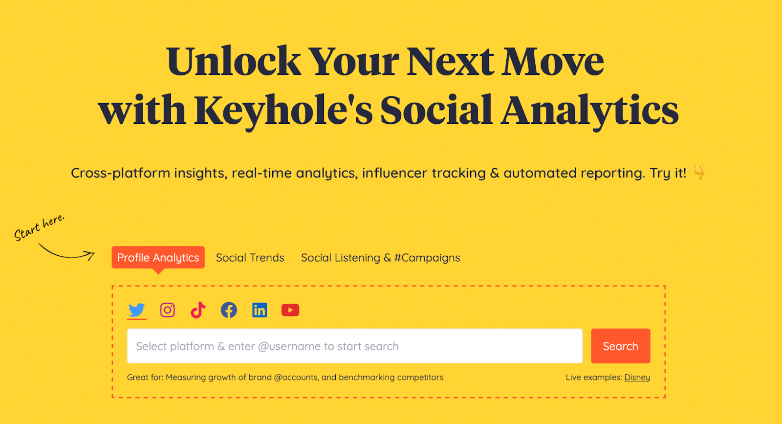 Keyhole est une affiche automatique sur les réseaux sociaux spécialisée dans l'analyse sociale.