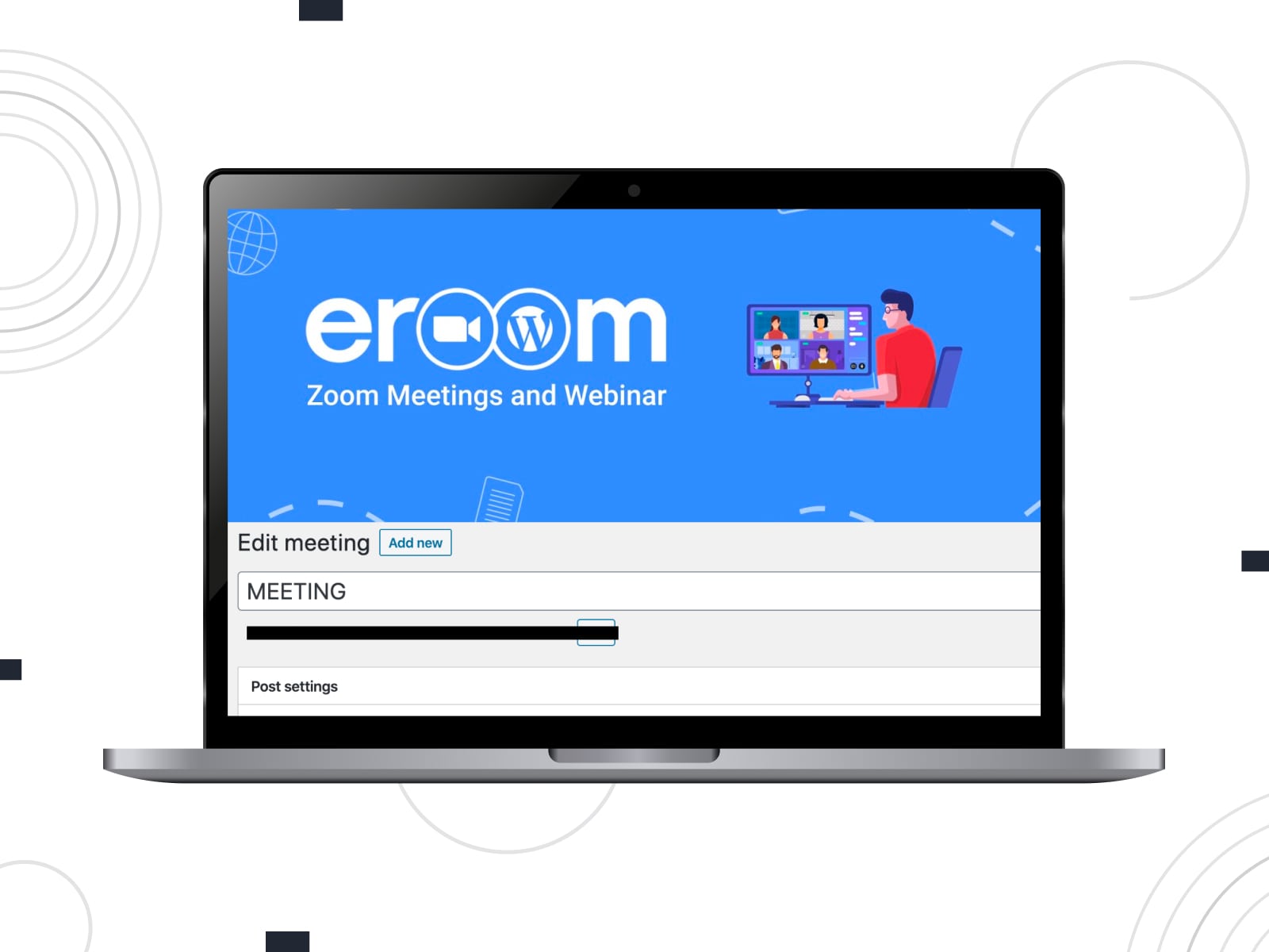 مجموعة من ملحق eRoom WordPress لإدارة الغرف في مؤتمرات Zoom.