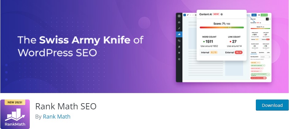 Plugin SEO Peringkat Matematika