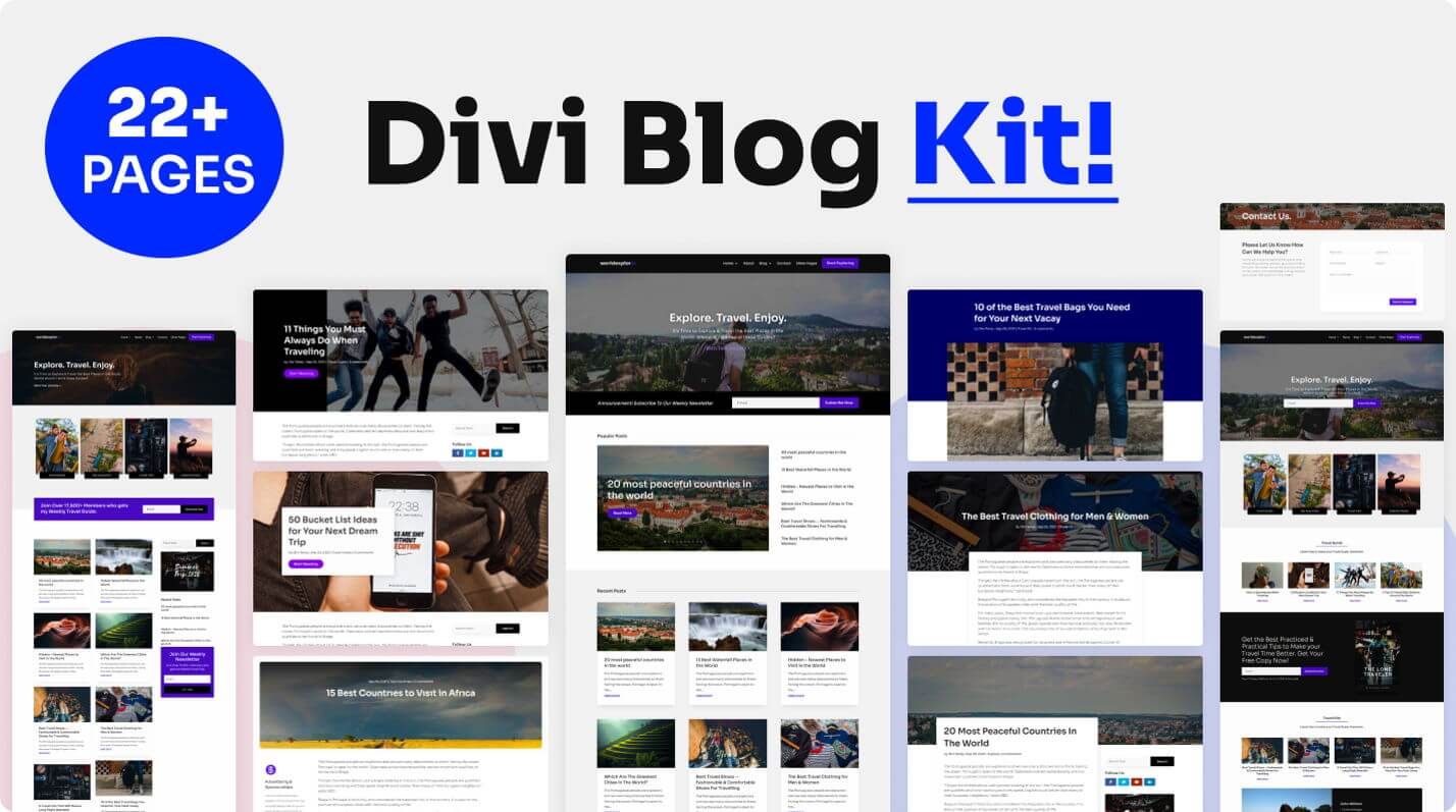 Il kit completo per il blog Divi!