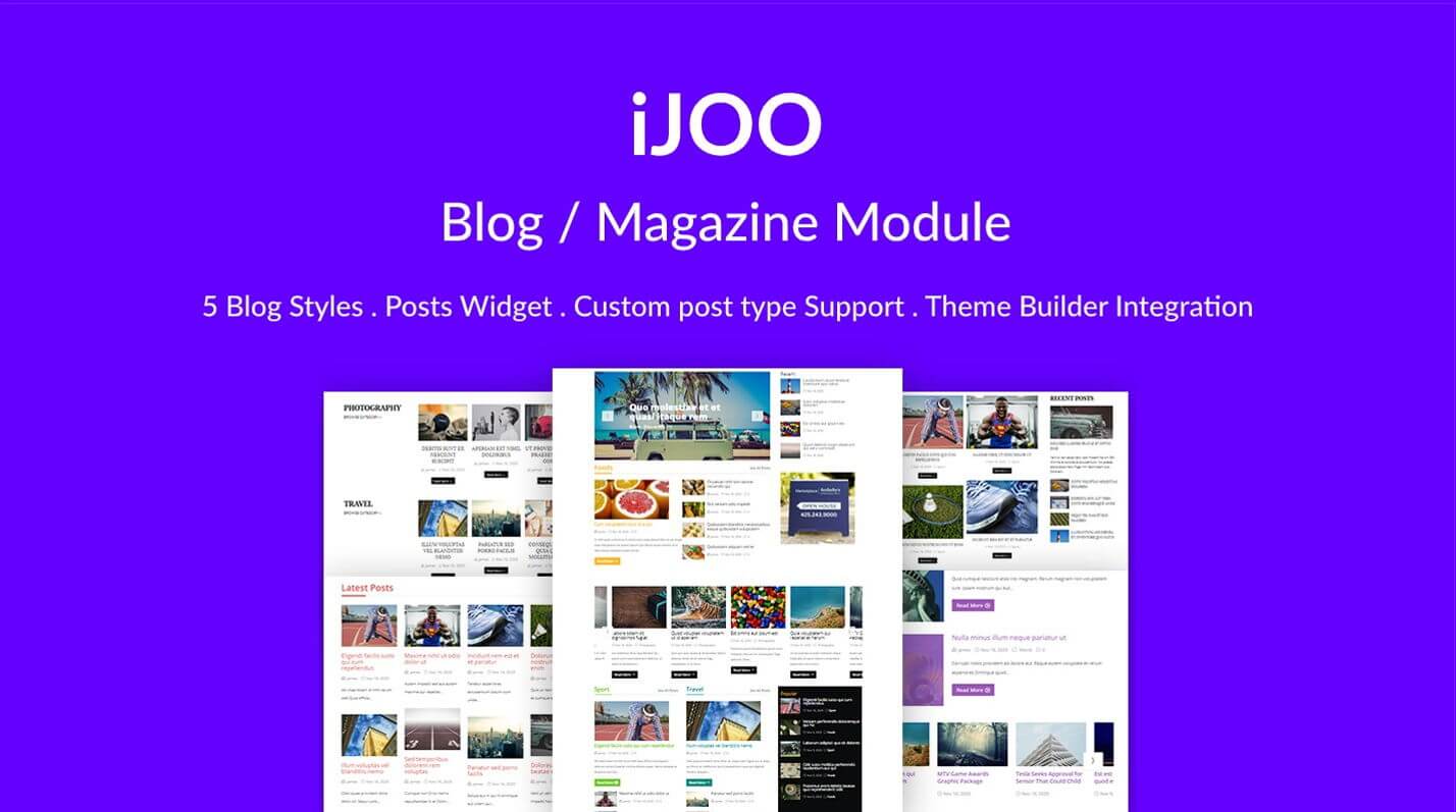 iJOO – Modulo avanzato per blog/riviste