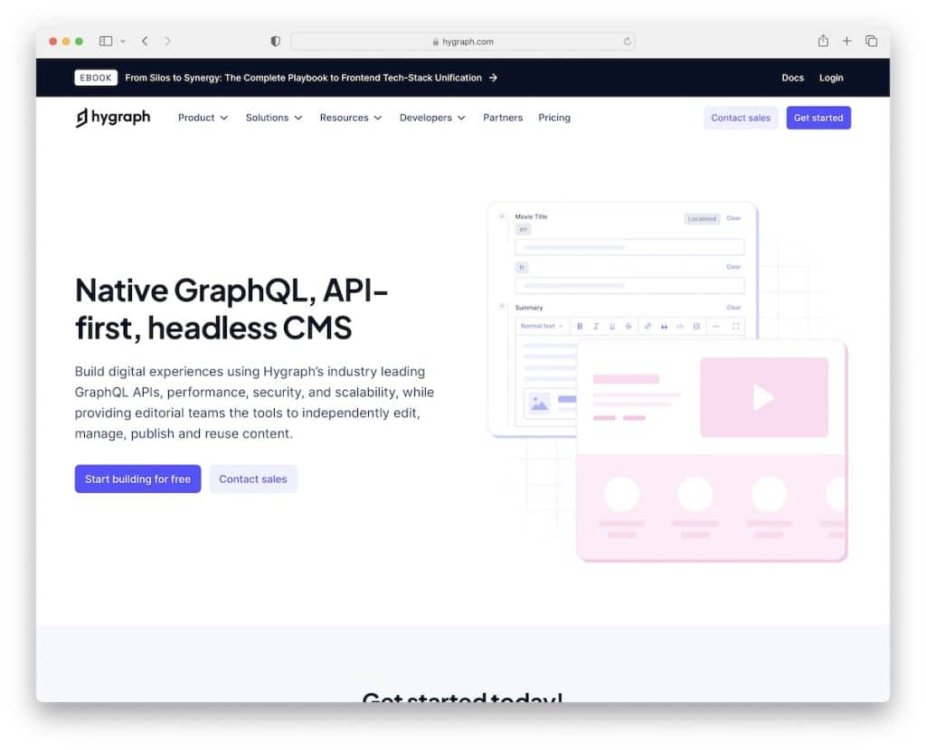 hygraph fără cap cms